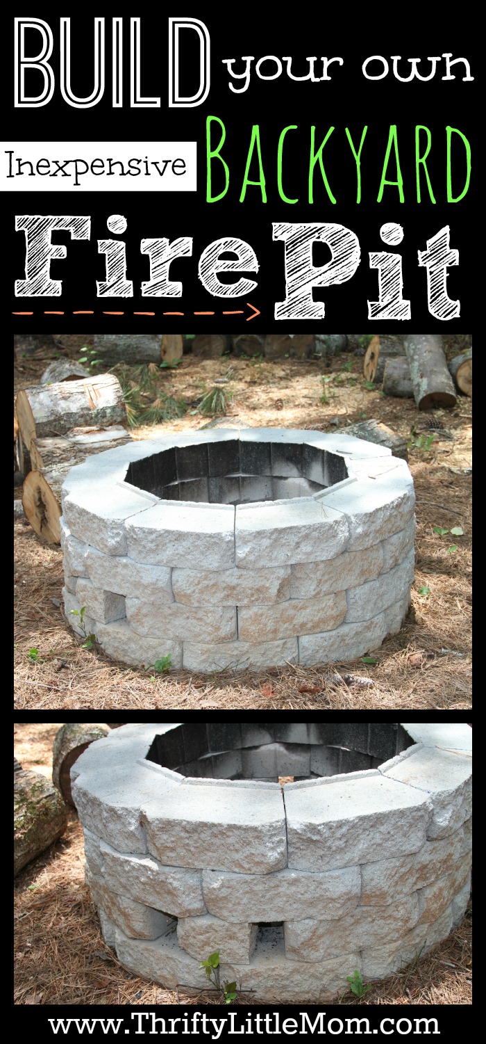 Easy DIY Inexpensive Firepit For Backyard Fun Thrifty Little Mom