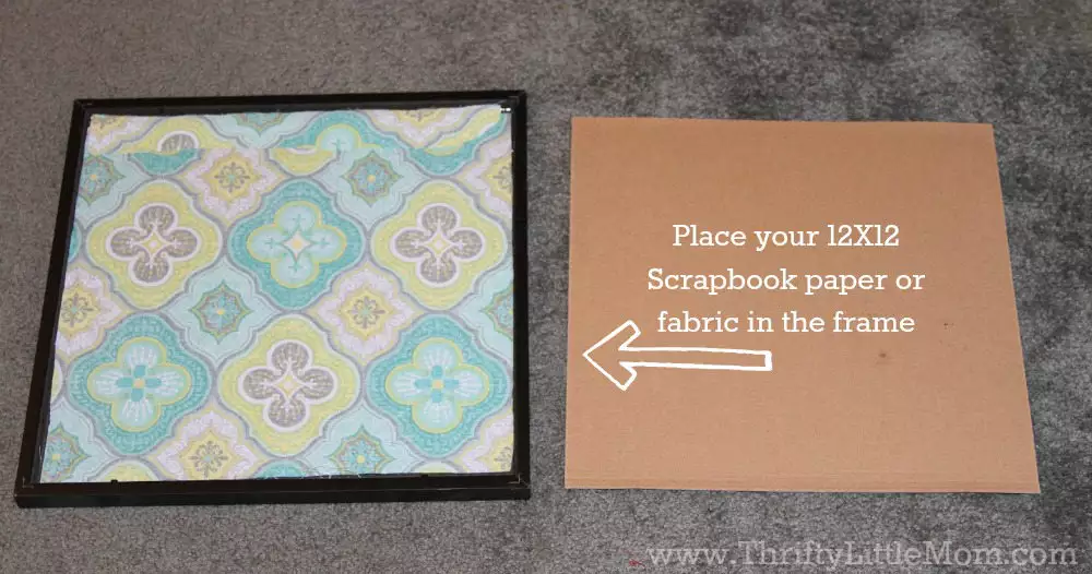 Place Your Fabric or Paper in the Frame