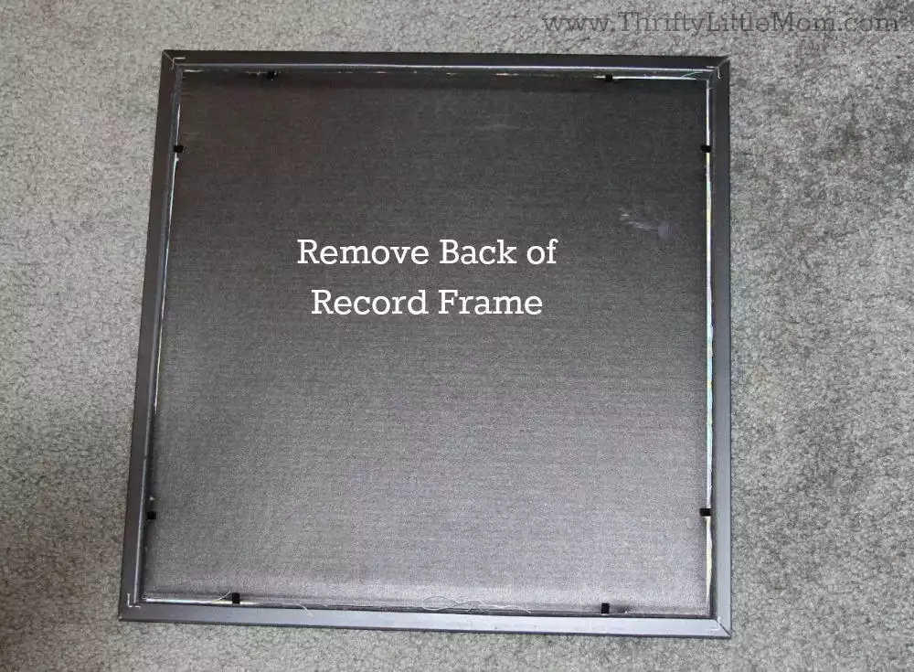 Remove Back of Record Frame