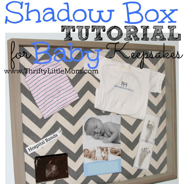 Newborn baby 2024 shadow box