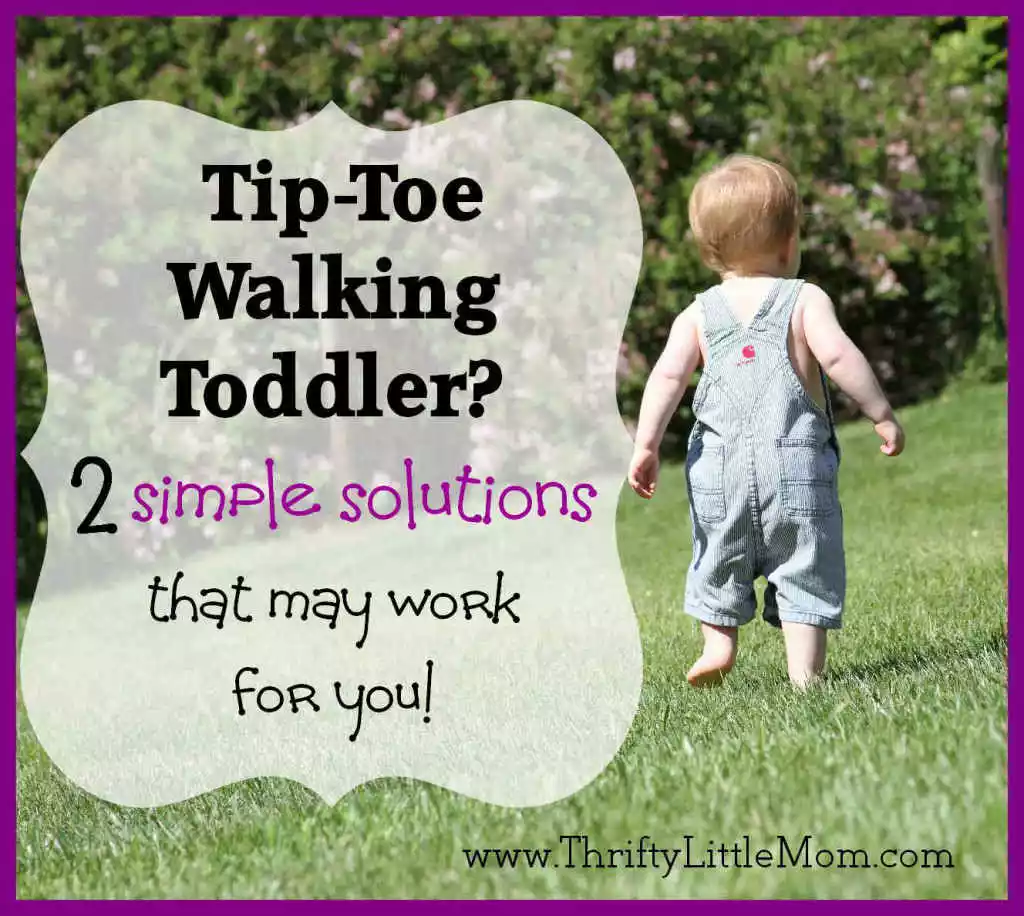 Tip toeing best sale in toddlers