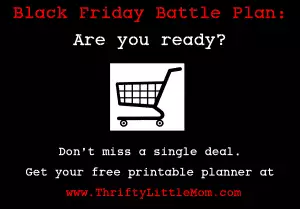 Black Friday Printable Plan thriftylittlemom.com