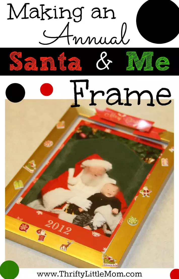 Making an Annual Santa and Me Frame