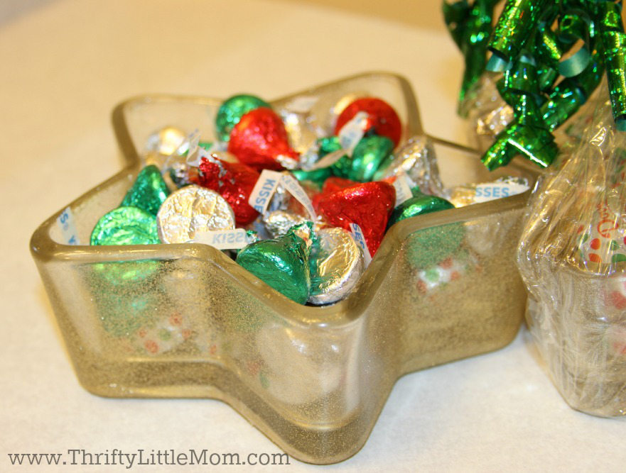 Add a Blast of Holiday Sparkle to Your Dollar Store Glass Gifts