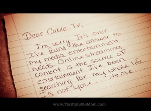 Breaking up with Cable Letter