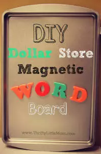 DIY Magnetic Word Board
