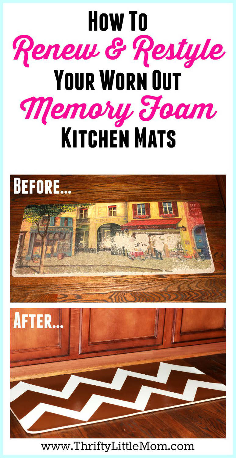 Renewing & Restyling Worn Memory Foam Kitchen Mats » Thrifty