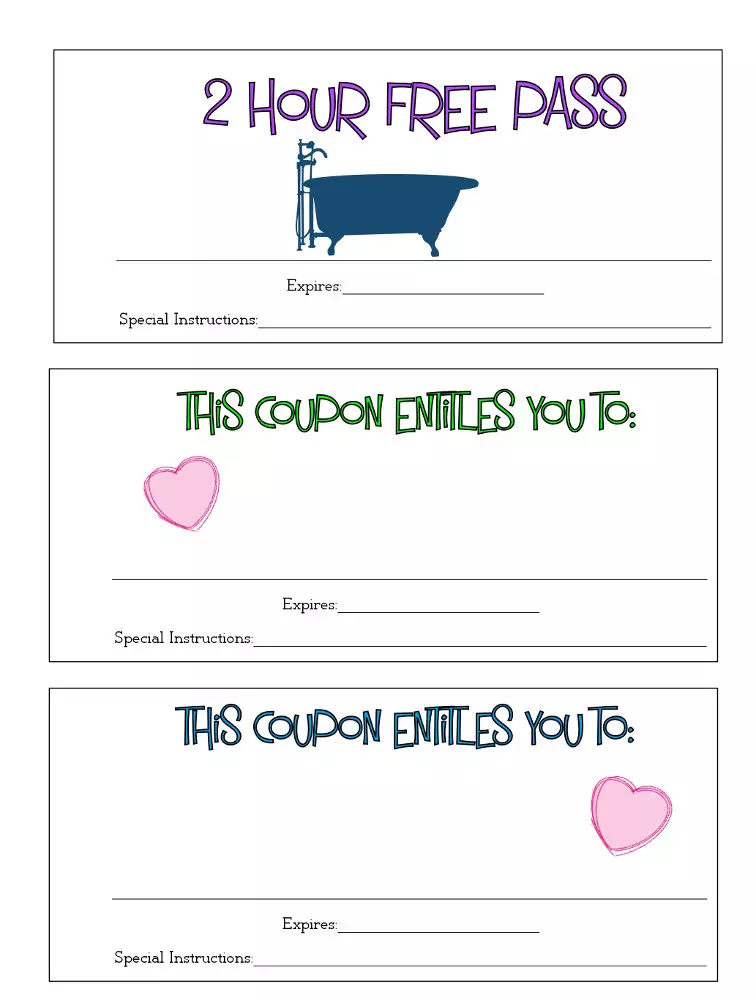 Valentine's Coupon Page 4