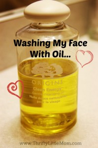 Washing My Face With Oil