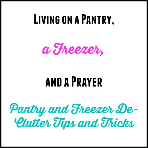 Living on a Pantry, a Freezer & a Prayer…