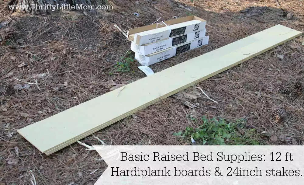 Basic Raised Garden Bed Supplies