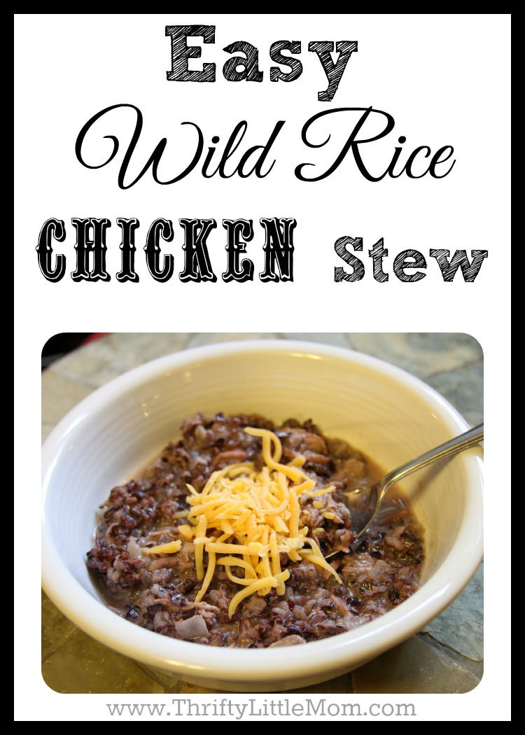 Easy Wild Rice Chicken Stew » Thrifty Little Mom