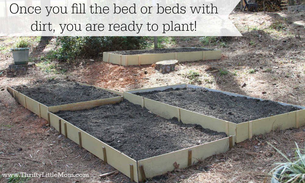 Easy Raised Garden Bed Instructions » Thrifty Little Mom