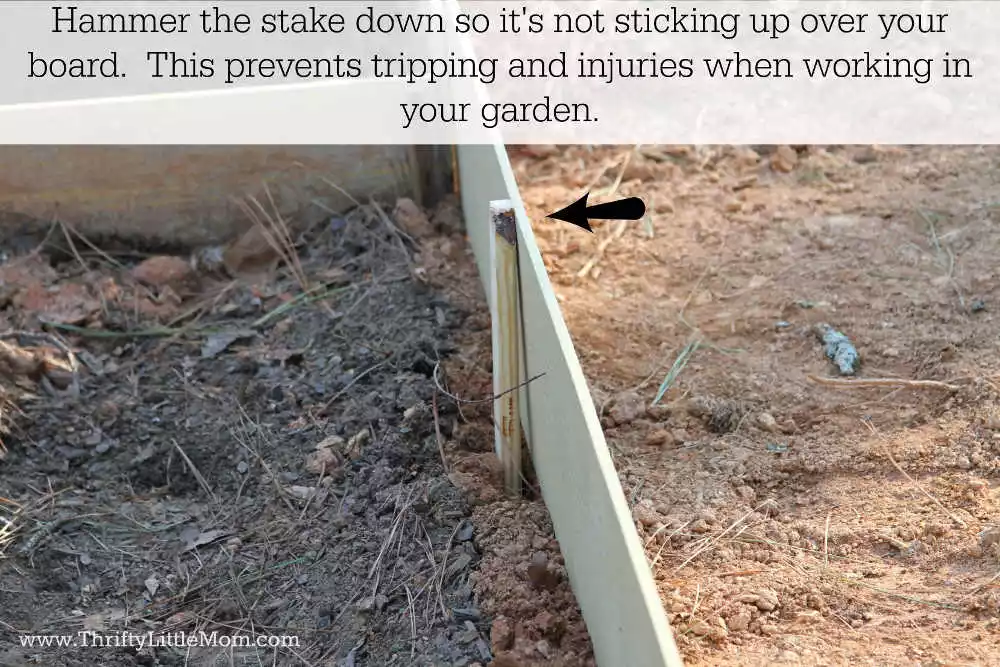 Leveling Raised Garden Bed Stakes