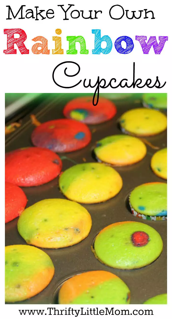 Make Your Own Rainbow Cupcakes
