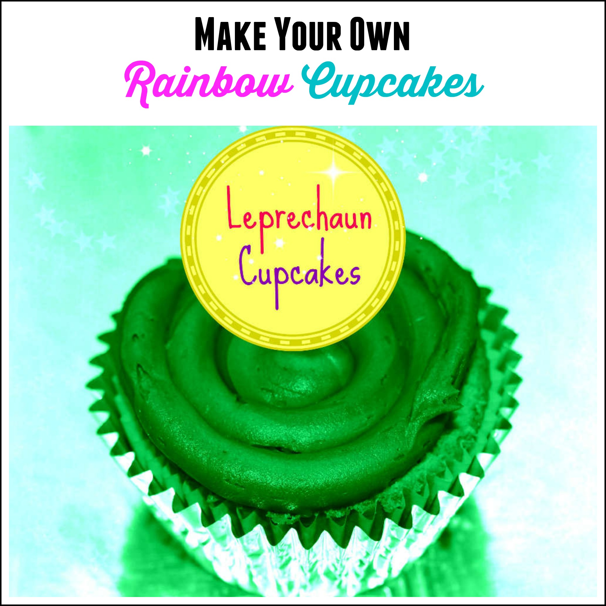 Lucky Leprechaun Rainbow Cupcakes