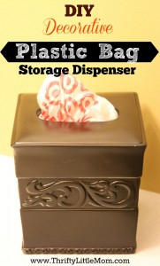 DIY Decorative Plastic Bag Dispenser