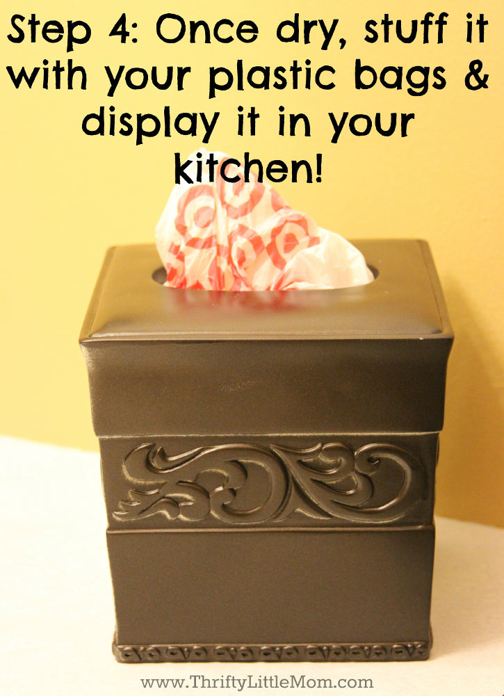 DIY Decorative Plastic Bag Storage Dispenser » Thrifty Little Mom