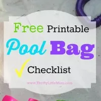 Free Printable Pool Bag Checklist