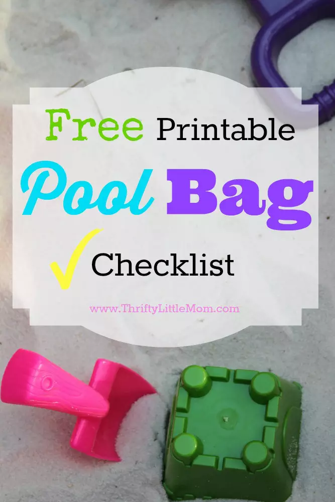 Free Printable Pool Bag Checklist 1