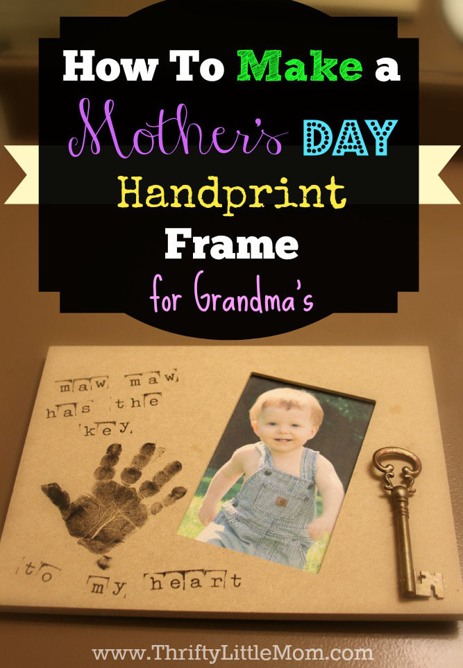 Make A Mother's Day Handprint Frame » Thrifty Little Mom