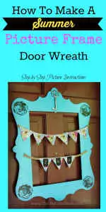 Picture Frame Door Wreath Pinterest