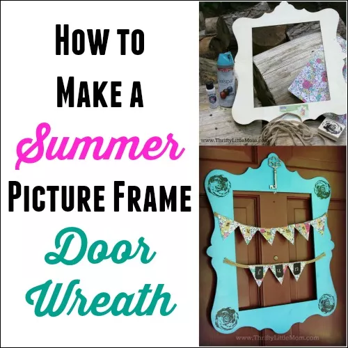 How To Make a Picture Frame Wreath