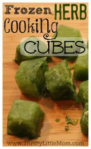 Frozen Herb Cooking Cubes 1