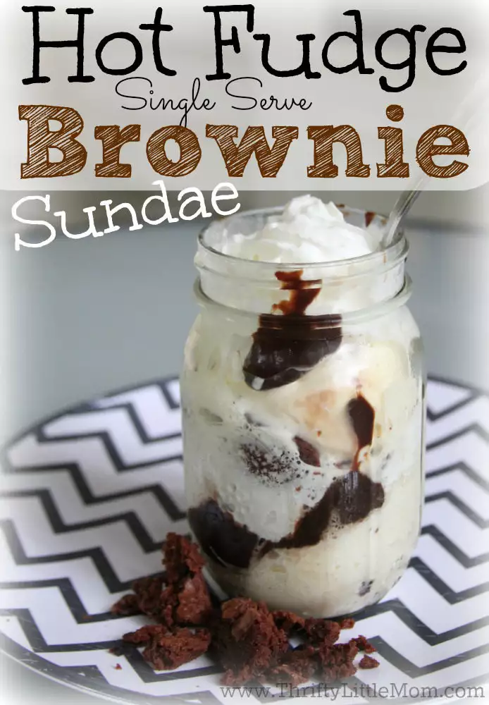 Hot Fudge Single Serve Brownie Sundae. Bring a fancy restaurant dessert to your own party or home with these simple to make, single serve sundae's. 