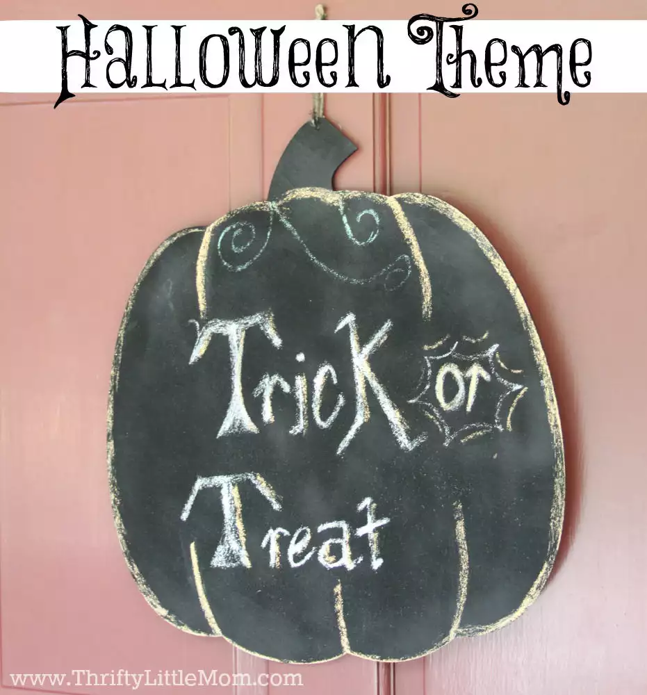 DIY Halloween Chalkboard Pumpkin