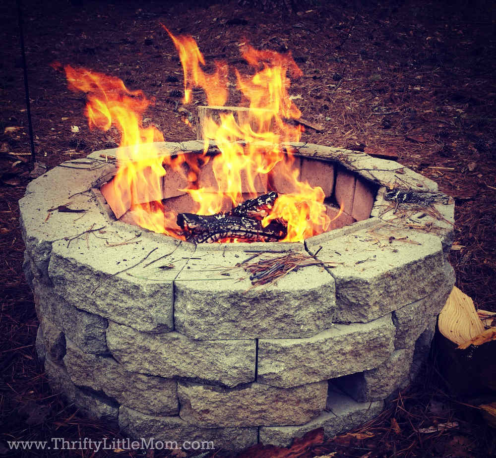 Build Your Own Backyard Fire Pit Using Free Materials Thrifty