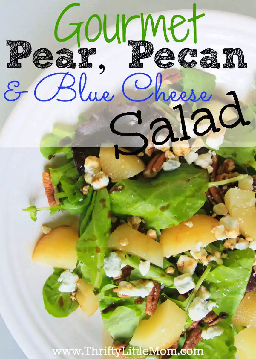 Gourmet Pear, Pecan and Blue Cheese salad