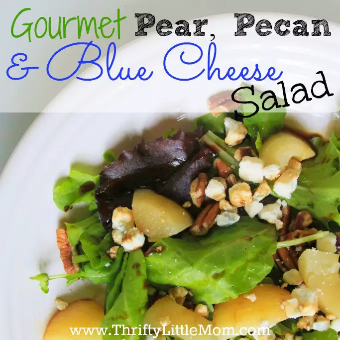 Pear, Pecan and Blue Cheese Salad Square