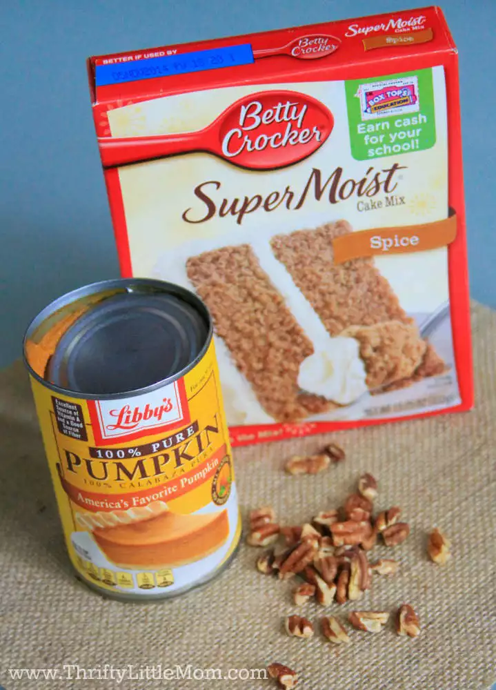 Super Easy Pumpkin Spice Muffin Ingredients