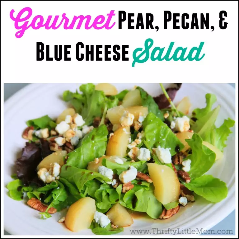 DIY Gourmet Pear, Pecan and Blue Cheese Salad
