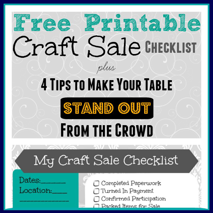 Free Printable Craft Show Checklist Thrifty Little Mom