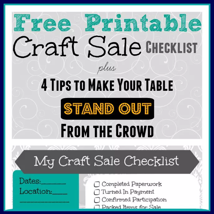 Free Printable Craft Show Checklist