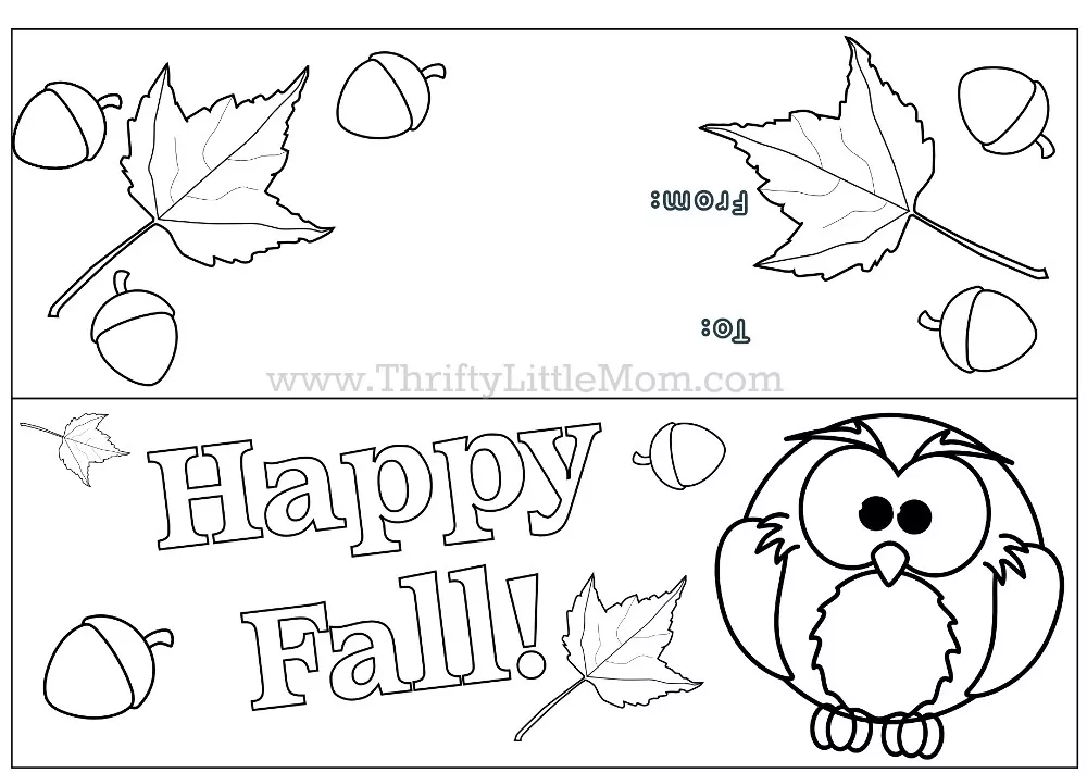 Free Printable Happy Fall Treat Bag Topper