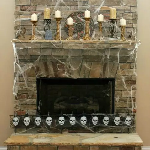 Thrifty Fall Mantel Decorations