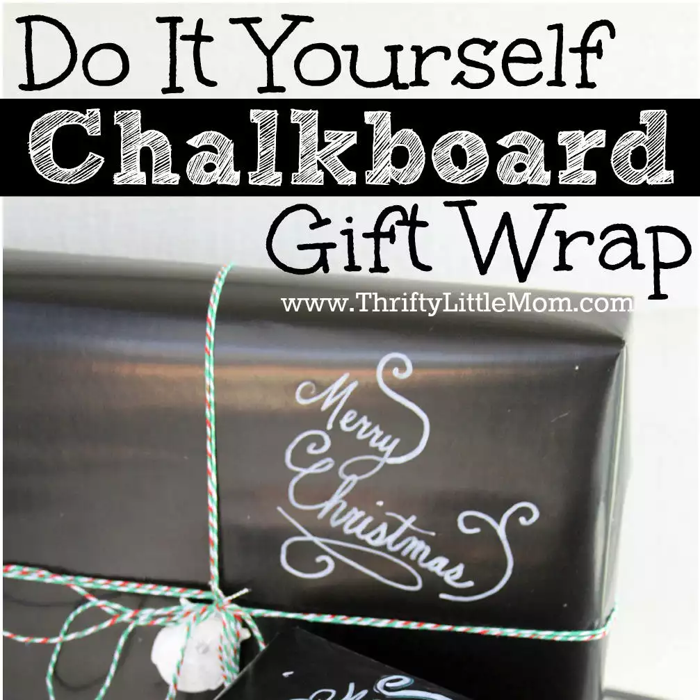 Chalkboard Gift Wrap Tutorial Picture