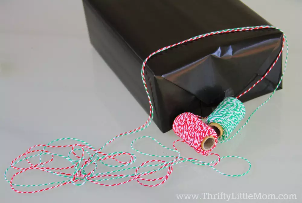 Chalkboard Gift Wrap Tutorial Twine String