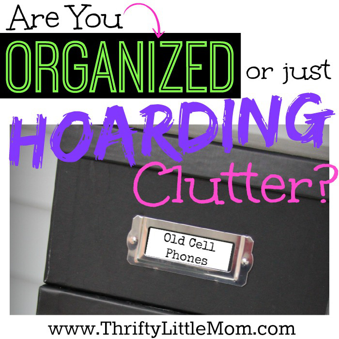 Are You Organized or Just Hoarding Clutter? » Thrifty Little Mom