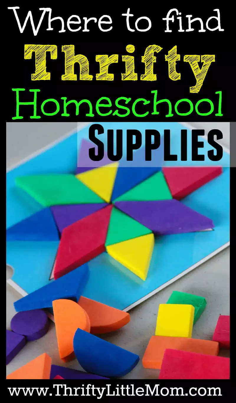 Where to find thrifty home school supplies