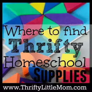 Where to find thrifty homeschool supplies near you