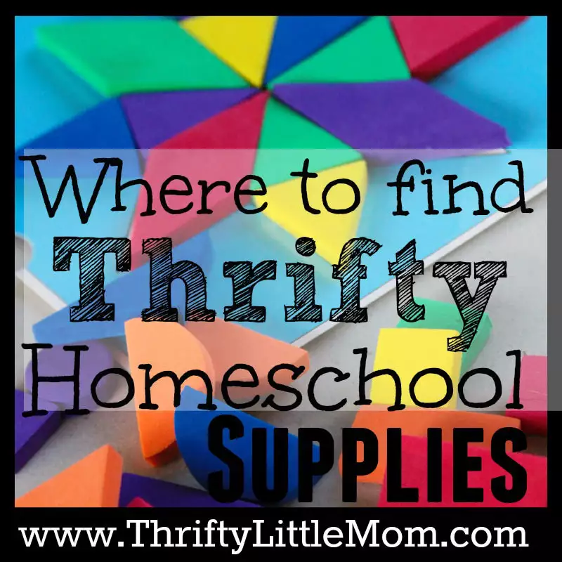 Where to Find Thrifty Homeschool Supplies