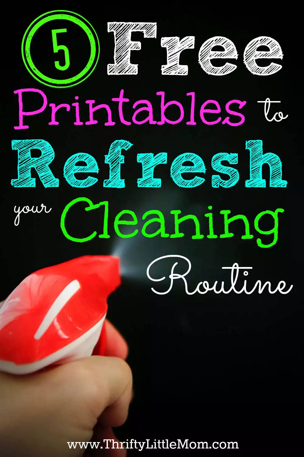 5 Free Printables to Refresh your cleaning routine. Get organized using your own home printer!