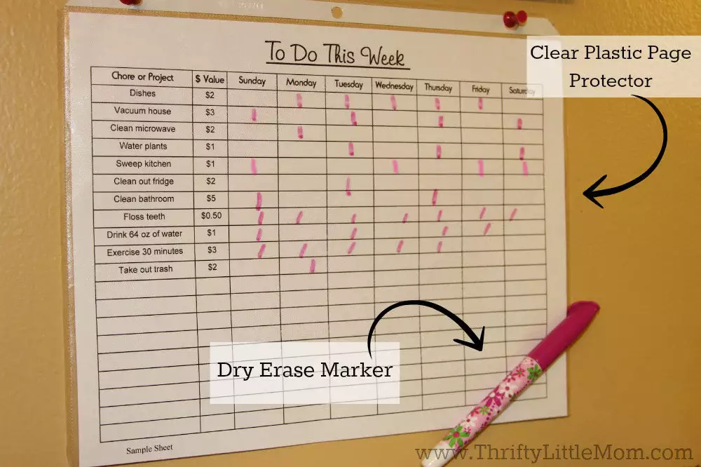 chore chart picture