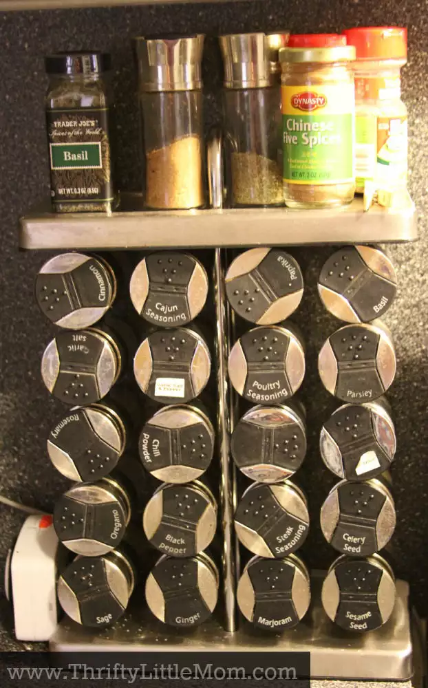 Cluttered Spice Rack