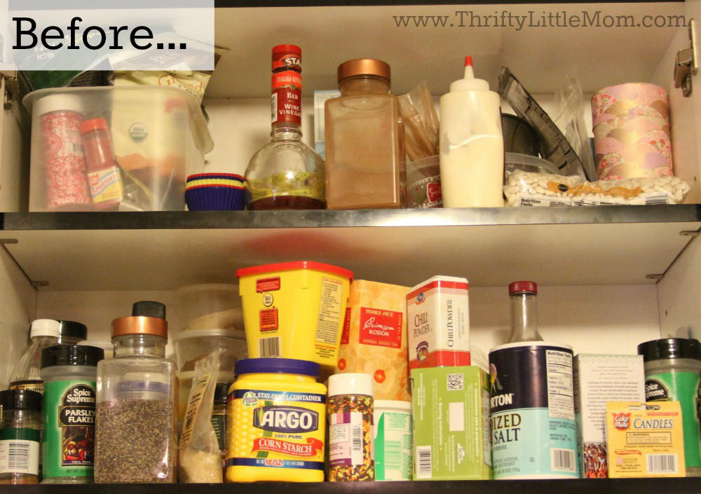 Simple Spice Cabinet Organization - Clean Mama