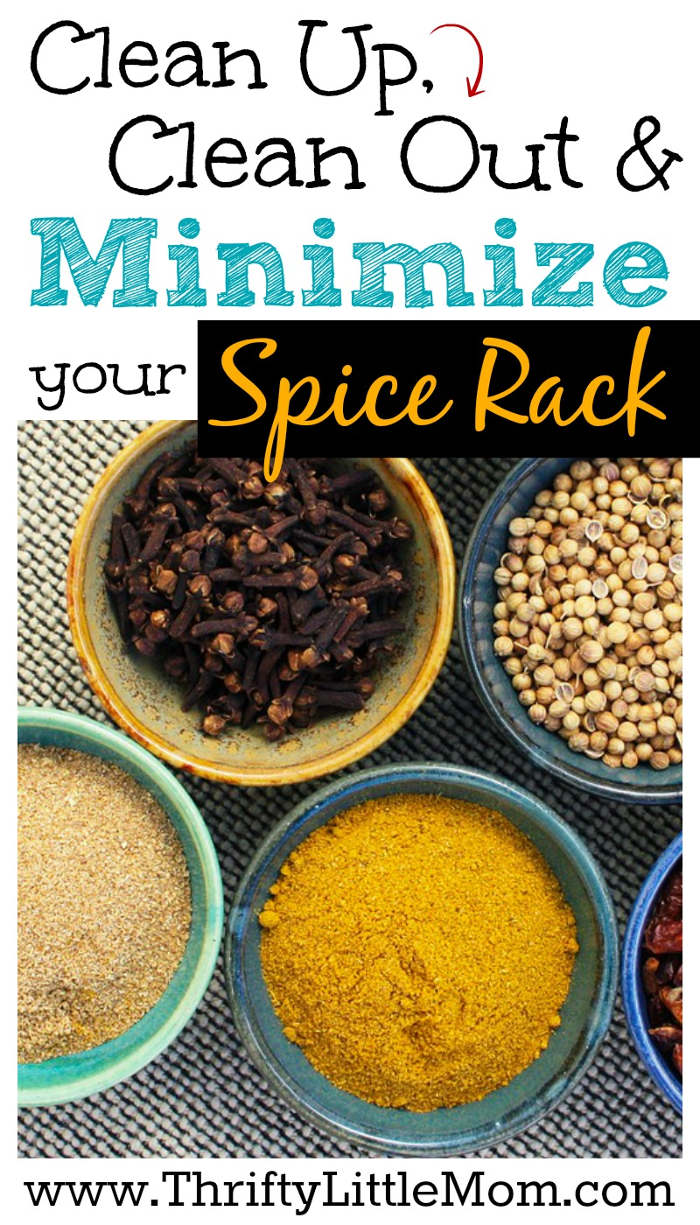 Clean Up Clean Out and Minimize Your Spice Rack